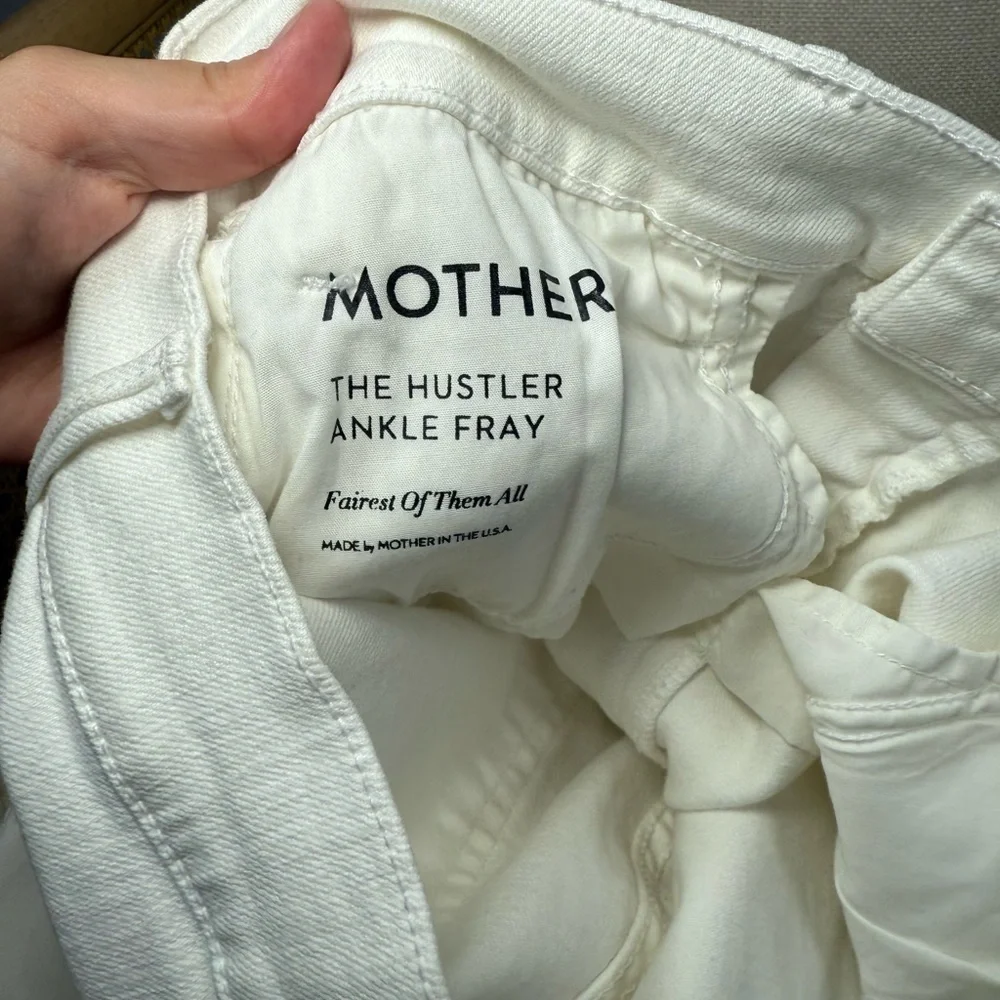 MOTHER Denim The Hustler Ankle Fray Jeans Size 30 - Picture 9 of 10